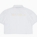 MAX & CO CROPPED BUTTON UP BLOUSE (10-16Y)