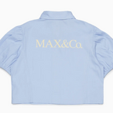 MAX & CO CROPPED BUTTON UP BLOUSE (10-16Y)