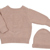 PELUCHE EMBOSSED KNIT CARDIGAN (3M-24M)