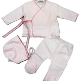 LA MASCOT WRAP TOP W/LWGGINGS & BONNET (1M-6M)