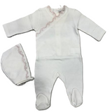 LA MASCOT STRETCHIE W/BONNET (1M-6M)