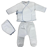 LA MASCOT WRAP TOP W/LWGGINGS & BONNET (1M-6M)
