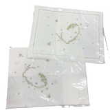 BLANC BABY HEART COVERLET/PILLOW (NB)