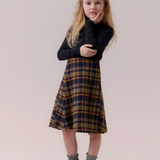 COTTIER ARIA PLAID WRAP SKIRT (10-16Y)