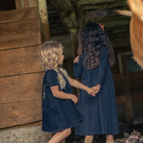 ANN OF NAN MAXI ROBE W/RIC RAC TRIM (2-16Y)