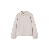POPELIN SHIRT W/ EMBROIDERED COLLAR (2-14Y)