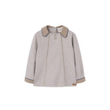 POPELIN HERRINGBONE PANELLED SHIRT (12M-5Y)