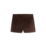 POPELIN VELVET SHORTS W/DARTS (2-5Y)