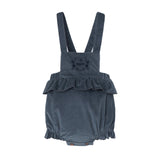 POPELIN CORDUROY ROMPER SUIT W/FRILL (9M-3Y)
