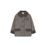 POPELIN CONTRASTING COAT (18M-7Y)