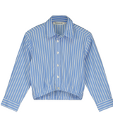 TANGERINE CROPPED COTTON SHIRT (12-16Y)