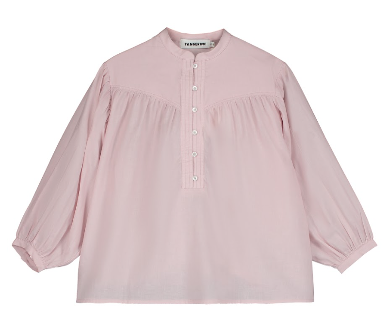 TANGERINE LONG SLEEVE VOILE BLOUSE (10-16Y)