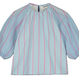 TANGERINE STRIPED PUFF SLEEVE BLOUSE (12-16Y)