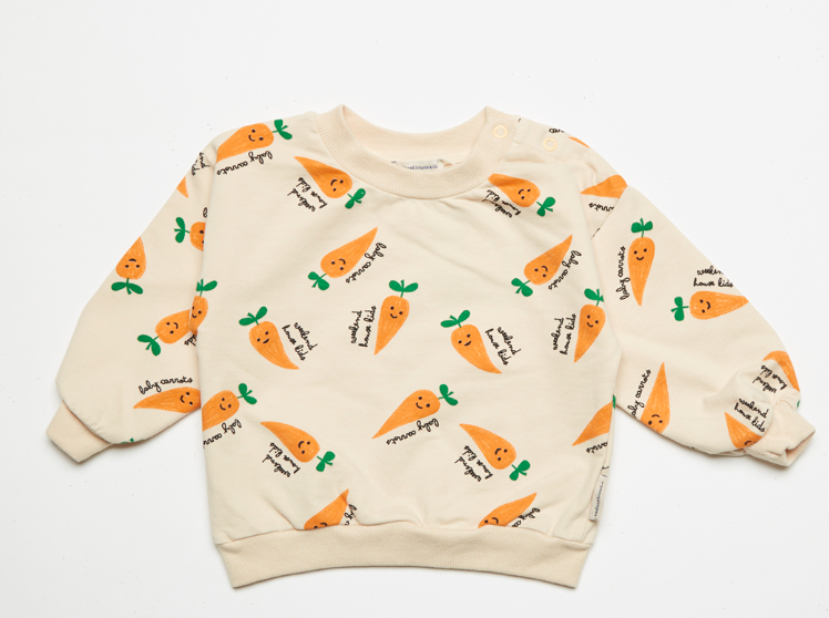 WEEKEND HOUSE CARROT BBY SWEAT(12M-24M)
