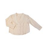 TIA CIBANI OXFORD TUFTED BIB SHIRT (2-6Y)