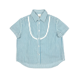 TIA CIBANI BEN OXFORD BIB SHIRT (2-10Y) - Klade Children's Boutique