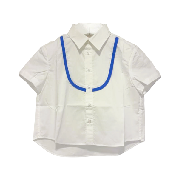 TIA CIBANI BEN OXFORD BIB SHIRT (2-10Y) - Klade Children's Boutique