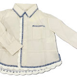 TIA CIBANI MANUEL EMB SNAP SHIRT (2-10Y)