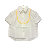 TIA CIBANI BEN OXFORD BIB SHIRT (2-10Y)