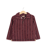 TIE IT LONG SLEEVE COLLARED TOP (2-6Y)