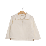 TIE IT LONG SLEEVE COLLARED TOP (2-8Y)