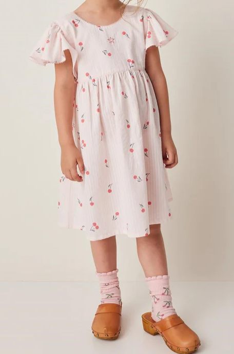 TOCOTO VINTAGE CHERRIES SS LONG DRESS(2-14Y)