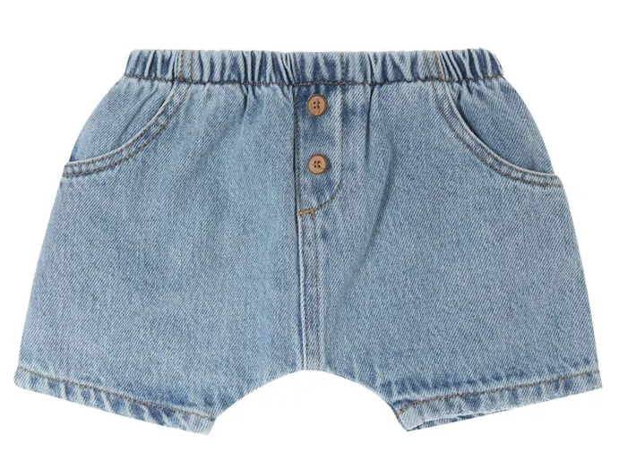 TOCOTO VINTAGE DENIM BABY SHORTS (12M-2Y)