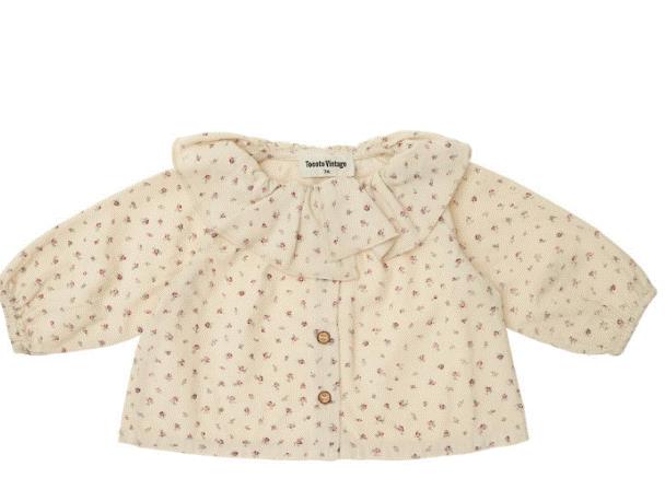 TOCOTO VINTAGE FLOWER BABY BLOUSE (12M-2Y)