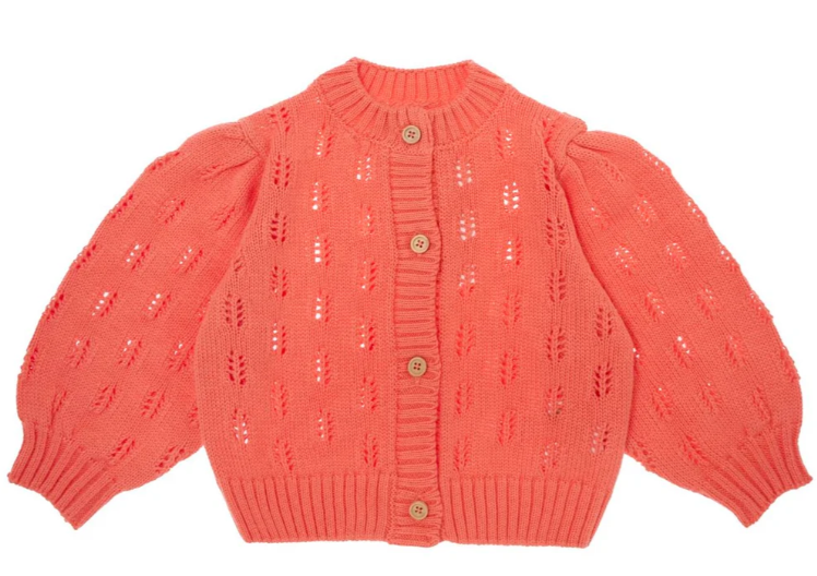 TOCOTO VINTAGE KNIT CARDIGAN (6M-14Y)