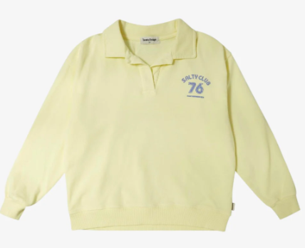TOCOTO VINTAGE POLO NECK SWEATSHIRT (2-12Y)