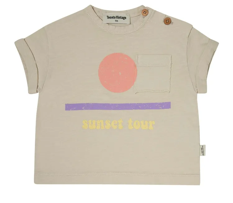 TOCOTO VINTAGE SUNSET TSHIRT (12M-4Y)