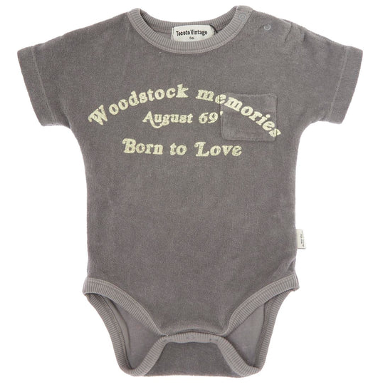 TOCOTO VINTAGE TERRY BABY BODYSUIT (9M-2Y)