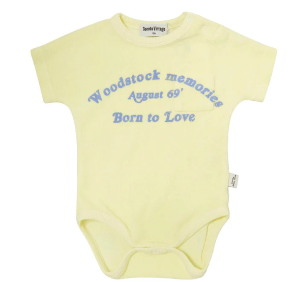 TOCOTO VINTAGE TERRY BABY BODYSUIT (9M-2Y)