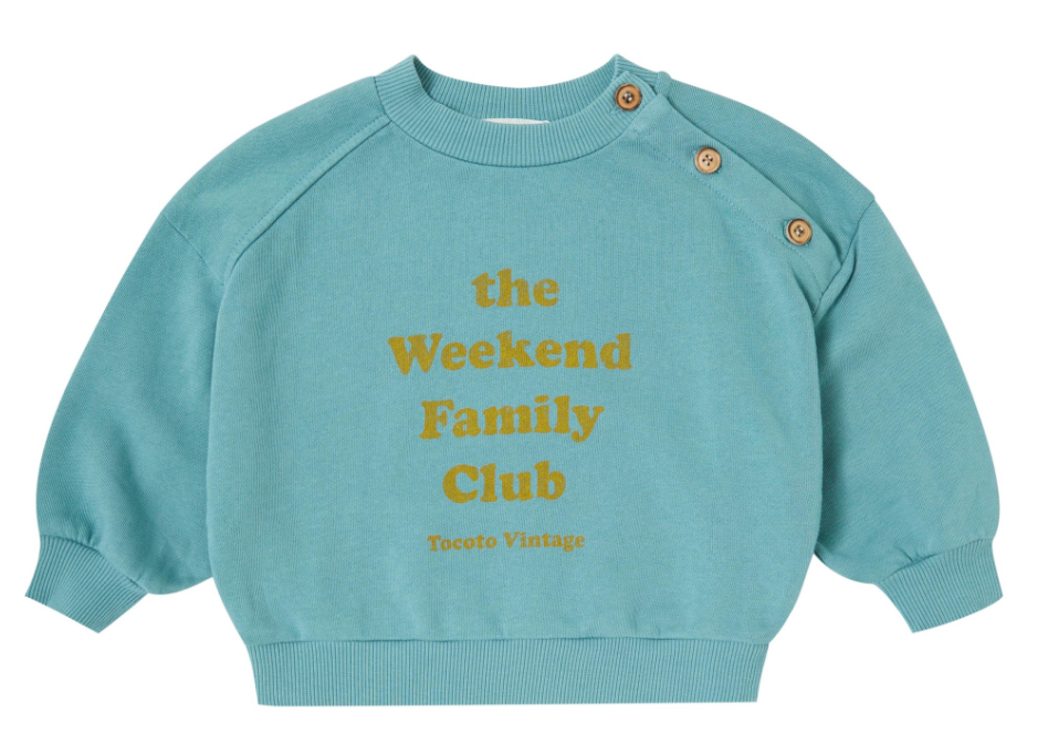 TOCOTO VINTAGE THE WEEKEND SWEATSHIRT(6M-6Y)