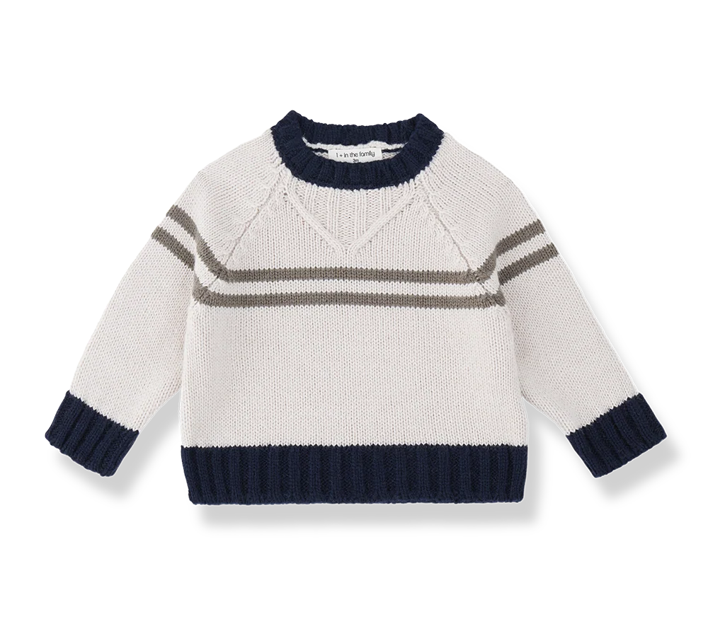 1+ IN THE FAMILY TORINO SWEATER (12M-48M)