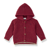 1+ IN THE FAMILY KELOWNA HOODED CARDIGAN (6M-48M)