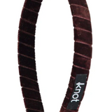 KNOT VELVET RIBBON HEADBAND (OS)