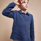 BUHO WAFFLE POLO SHIRT (2-14Y)