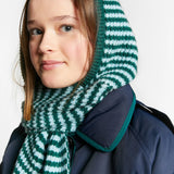 INDEE WAOWW STRIPED SCARF WITH HOOD (OS)