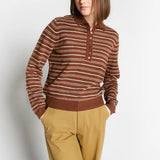INDEE WEBCAM STRIPED PULLOVER W/BUTTONS (10-L)