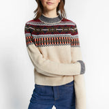 INDEE JACQUARD PATTERN PULLOVER TOP (10-L)
