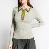 INDEE WINGFOIL POLO COLLAR W/SUEDE DETAILS (XXS-L)