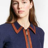 INDEE WINGFOIL POLO COLLAR W/SUEDE DETAILS (XXS-L)