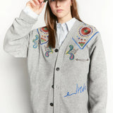 INDEE WAFFA EMBROIDERED CARDIGAN (10-L)