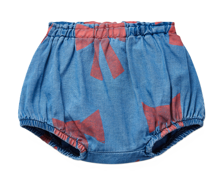 WYNKEN MINI BOW TWILL BLOOMERS (6M-24M)