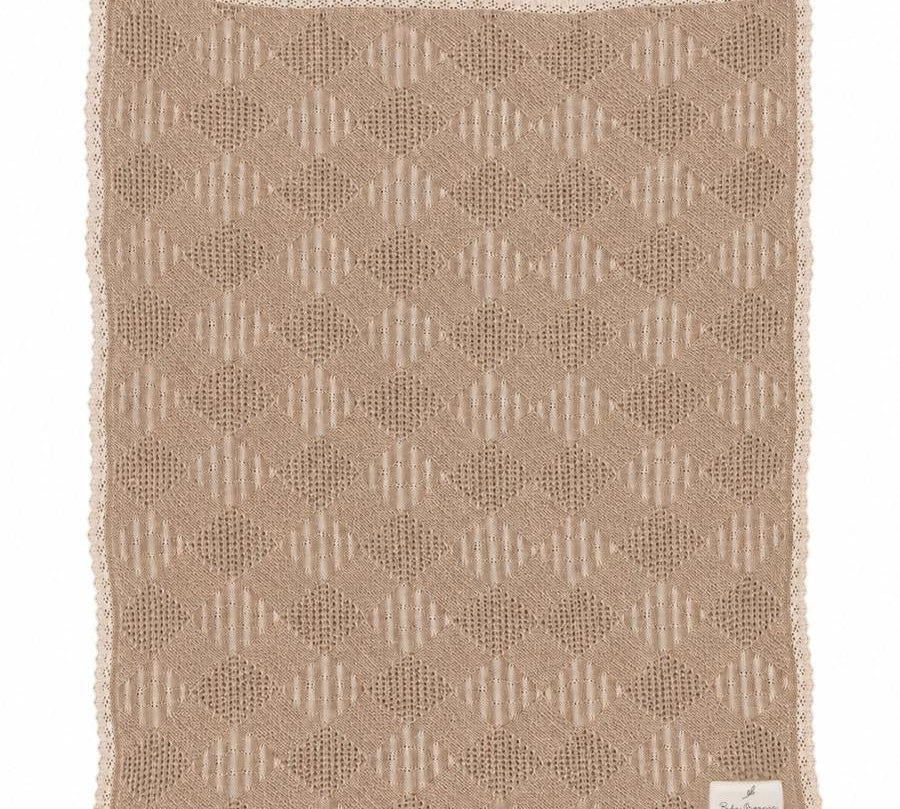 BEBE ORGANIC PLAID BLANKET (OS)
