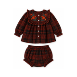 YO BABY WOVEN BABY DRESS W/BLOOMERS(12M-24M)