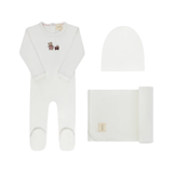 AURORA EMB BEAR TAKE ME HOME SET(3M-6M)