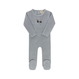 AURORA EMBROIDERED BEAR FOOTIE (9M-18M)