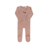 AURORA EMBROIDERED BEAR FOOTIE (9M-18M)